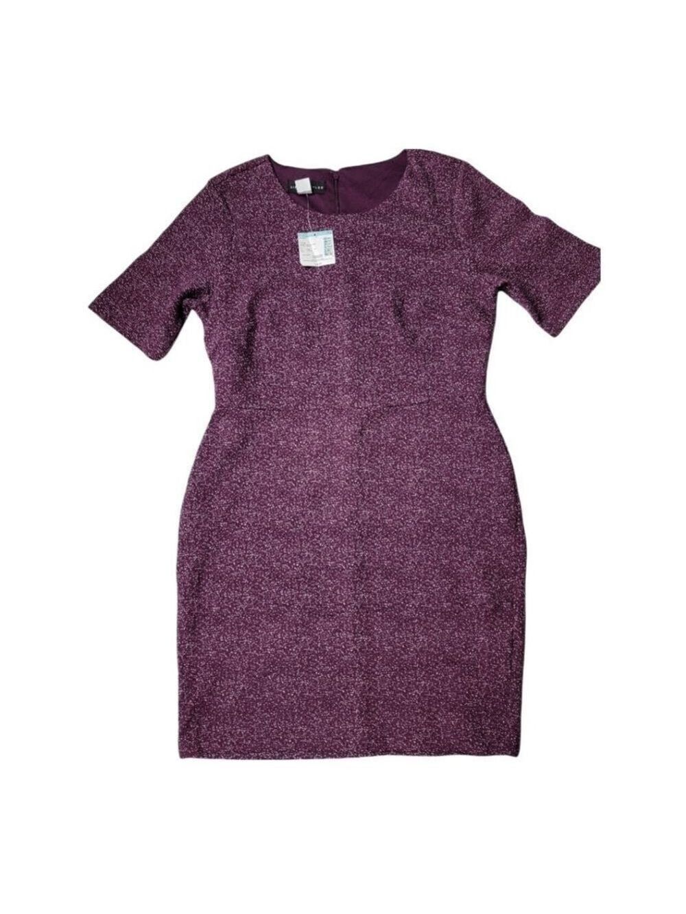 Simply Styled Purple Jacquared Boy Con Purple Dress PS NWT